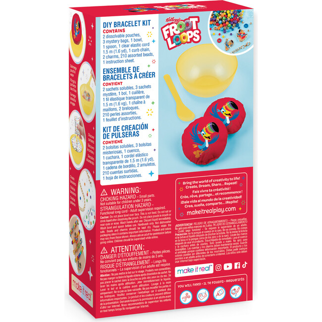 Kellogg's Cerealsly Cute - Froot Loops DIY Bracelet Kit - Arts & Crafts - 6
