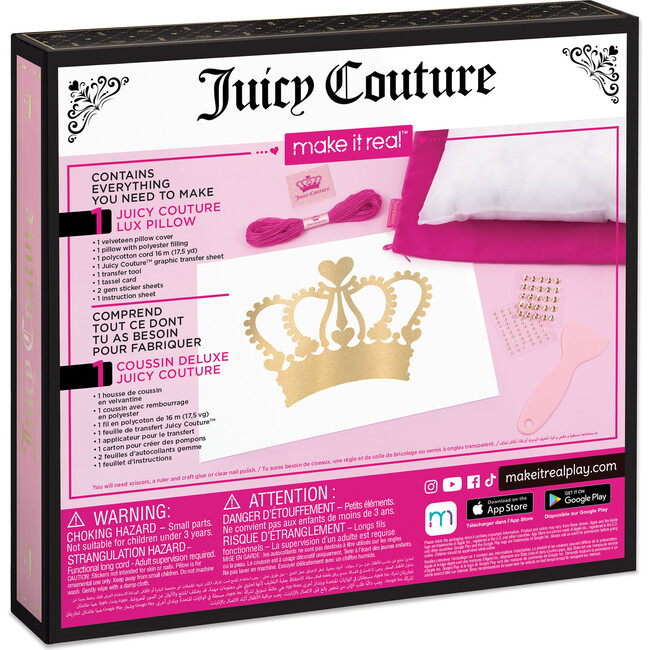 Juicy Couture: DIY Lux Pillow - Create Your Own Signature Pillow with Gems - Arts & Crafts - 6