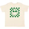 Shamrock Smiley St. Patrick's Day Short Sleeve T-Shirt, Natural - T-Shirts - 1 - thumbnail