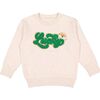 Lucky Rainbow Patch St. Patrick's Day Sweatshirt, Natural - Sweatshirts - 1 - thumbnail