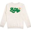 Lucky Rainbow Patch St. Patrick's Day Adult Sweatshirt, Natural - Sweatshirts - 1 - thumbnail