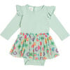 Lucky Charm St. Patrick's Day Long Sleeve Tutu Bodysuit, Multi - Onesies - 1 - thumbnail