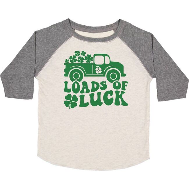 Loads of Luck St. Patrick's Day 3/4 Shirt, Natural/Heather
