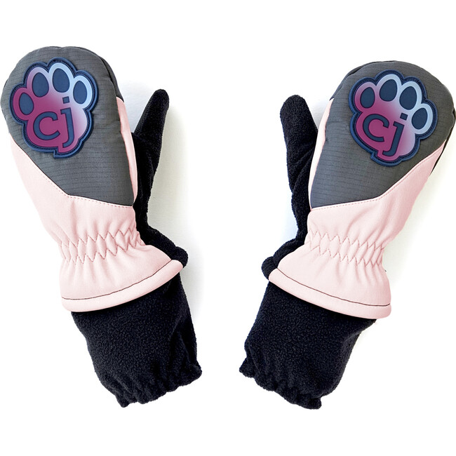 Magic Mittens: Waterproof Toddler Winter Mittens w/ Color Change Patch- Light Pink & Hot Pink - Gloves - 2