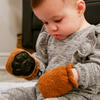 Rattle Mittens - Baby Faux Fur Rattle & Teething Mitten Toy - Gloves - 3