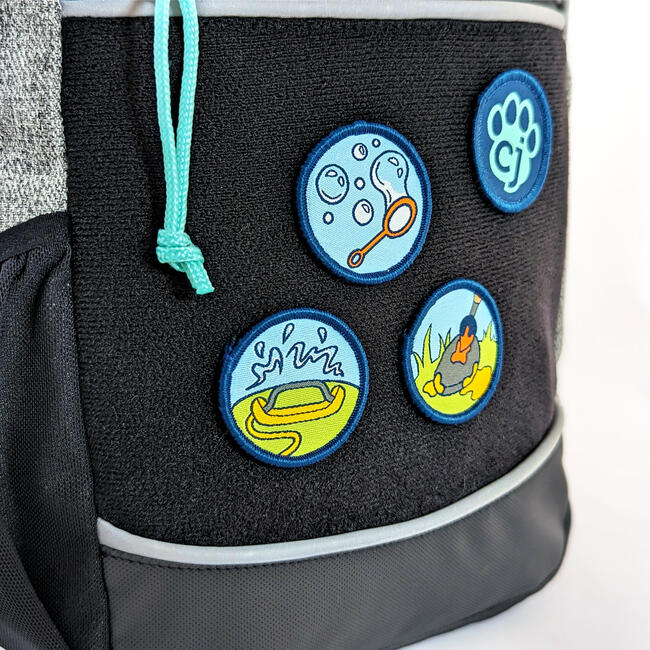 Backyard Fun Patches - 3 Colorful Embroidered Hook and Loop Reward Patches, Incentive for Kids - Activities - 3