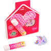 2024 Valentine's Collection! Klee Naturals Set of 6 Hug and Kiss Lip Shimmer and Sticker Exchange Cards - Costume Accessories - 2