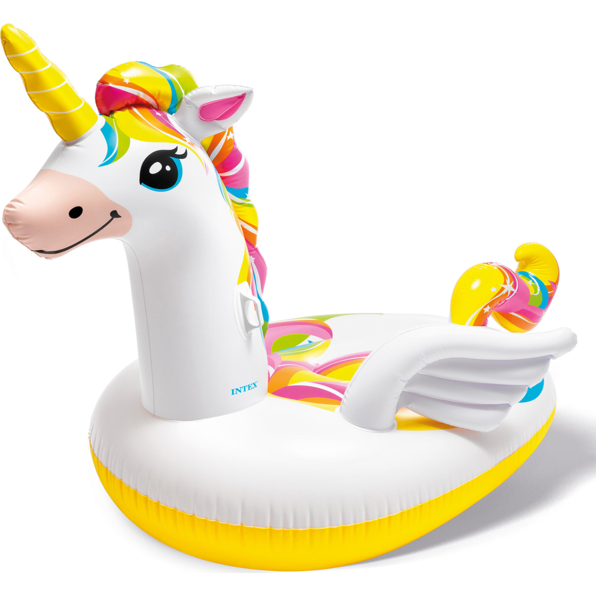 Mega Unicorn Inflatable Pool Island Float -Colorful Unicorn Water Pool Float - Pool Floats - 1