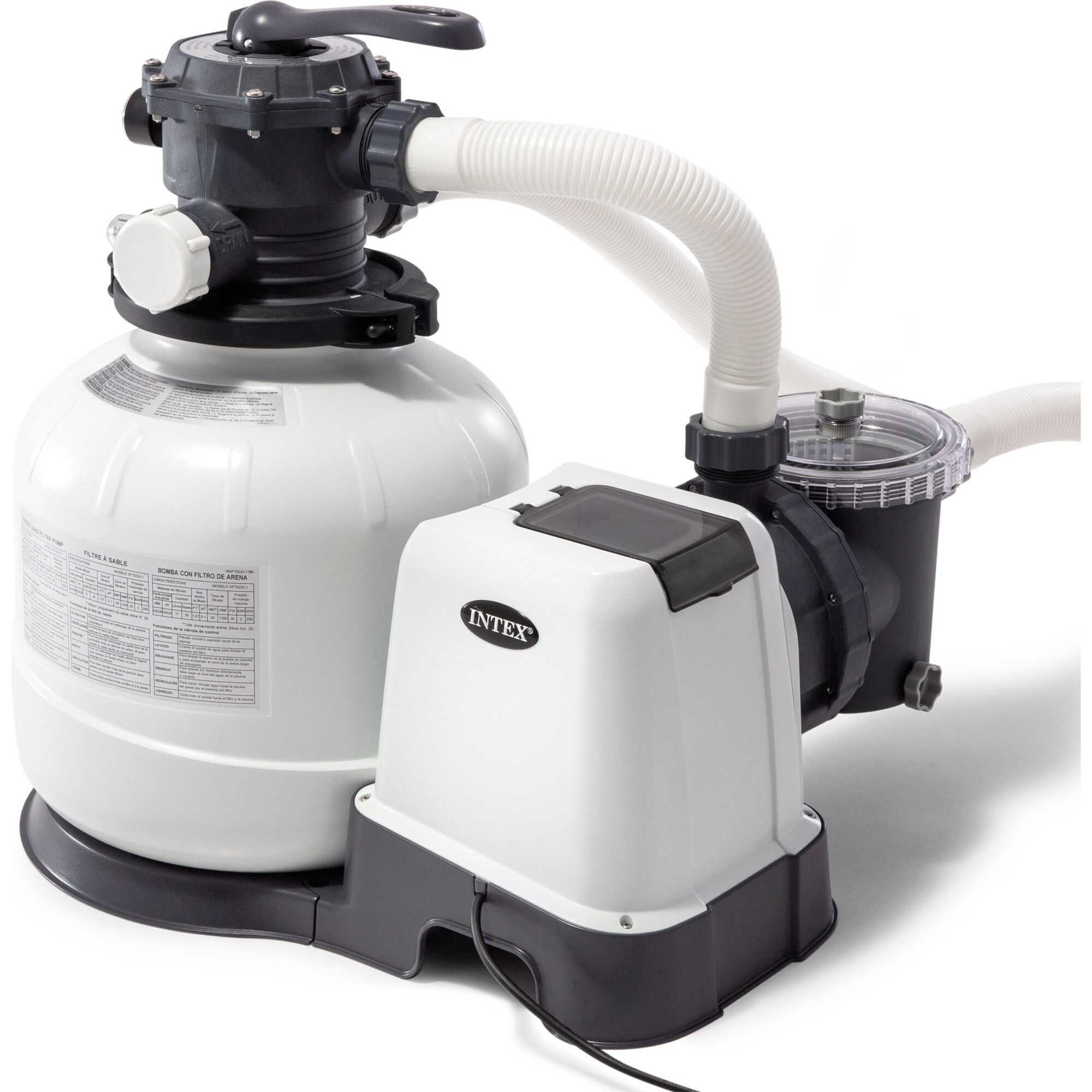 GPH Above Ground Pool Sand Filter Pump with Automatic Timer - Pool Accessories - 1