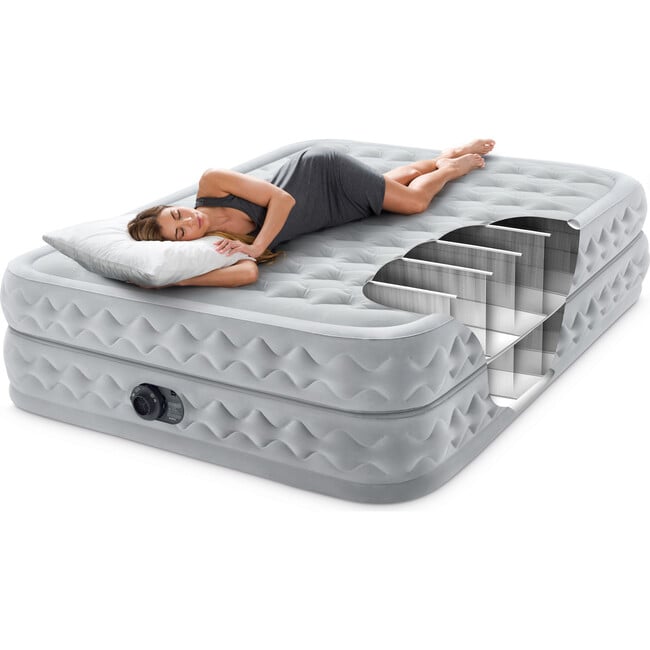 Dura-Beam Deluxe 20" Raised Air Mattress, with Built-in Pump, Queen - Air Mattresses - 2