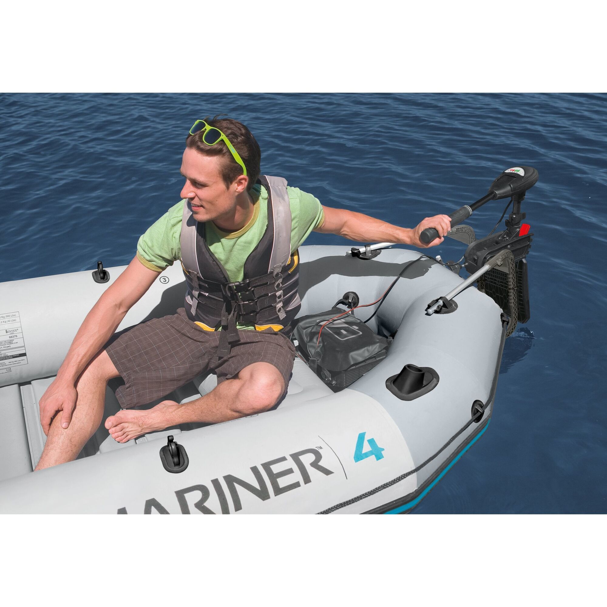 12V Trolling Motor for Intex Inflatable Boats - Lawn Water Slides - 1