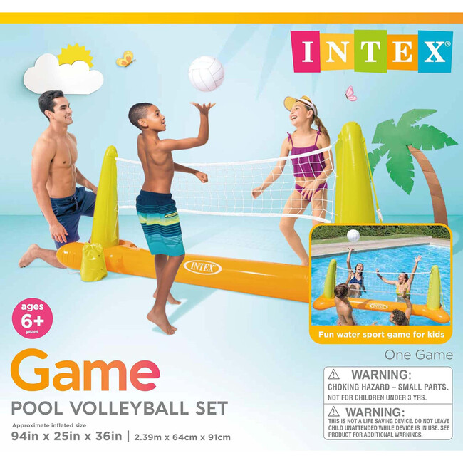 Inflatable Floating Swimming Pool Toys Volleyball Game - Pool Floats - 3