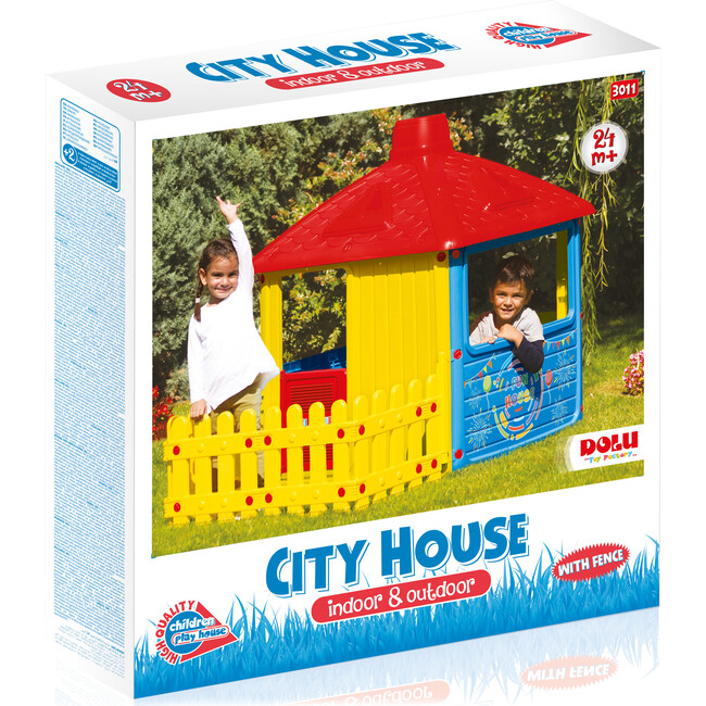 My First City Playhouse w/ Fenced Garden - Playhouses - 3