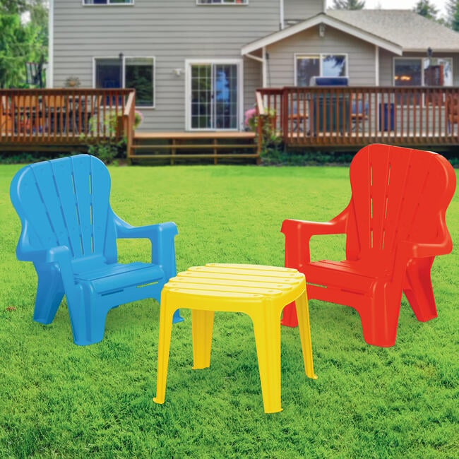 Childrens Plastic Table And Chairs Set - Outdoor Games - 3