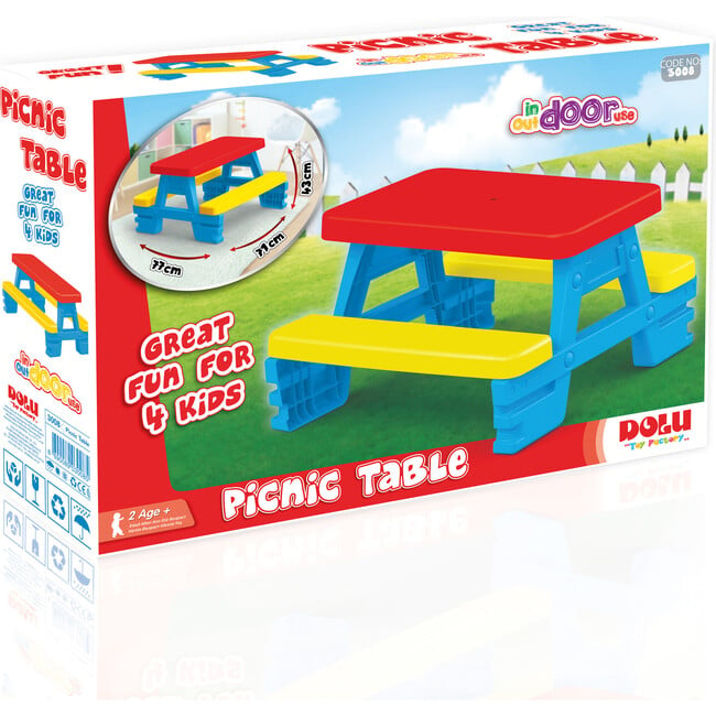 Children's Picnic Table for 4 - Outdoor Games - 4