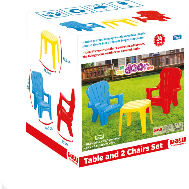 Childrens Plastic Table And Chairs Set - Outdoor Games - 4