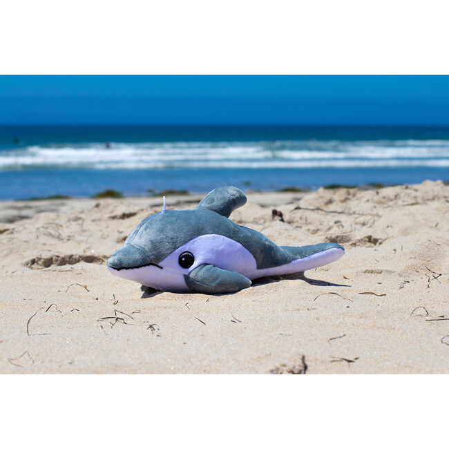 Finn The Dolphin 12" Stuffed Plush Toy w/ Authentic Animal Sounds, for Kids Babies & Toddlers - Plush - 6