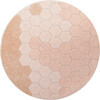 Washable Rug Round Honeycomb - 4' 7", Rose - Rugs - 1 - thumbnail