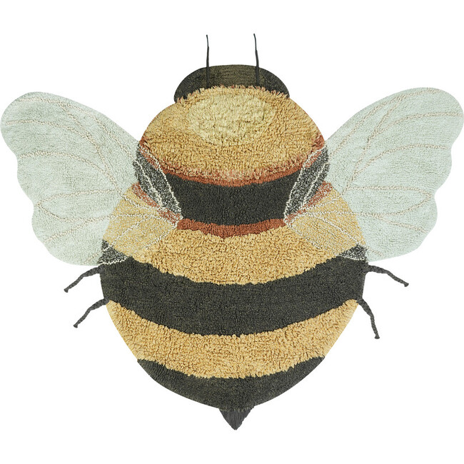 Washable Rug Bee 3' 9" x 5', Dark Honey