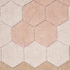 Washable Rug Round Honeycomb - 4' 7", Rose - Rugs - 4