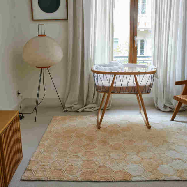 Washable Rug Sweet Honey 4' 7" x 6' 7", Vanilla Golden - Rugs - 4