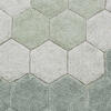 Washable Rug Round Honeycomb - 4' 7", Blue Sage - Rugs - 4