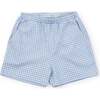 Sawyer Boys' Play Shorts, Light Blue Box Plaid - Shorts - 1 - thumbnail