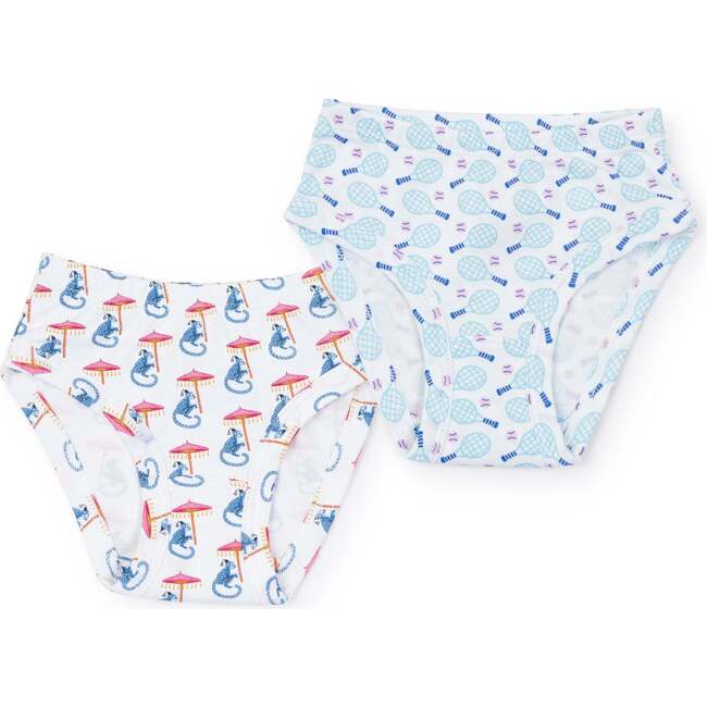 Lauren Girls' Underwear Set, Majestic Monkey/Tennis Match Pink