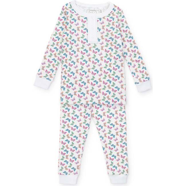 Alden Girls' Pajama Pant Set, Bright Butterflies