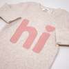Heart dot "hi" Two Piece Set, Sand - Mixed Apparel Set - 2