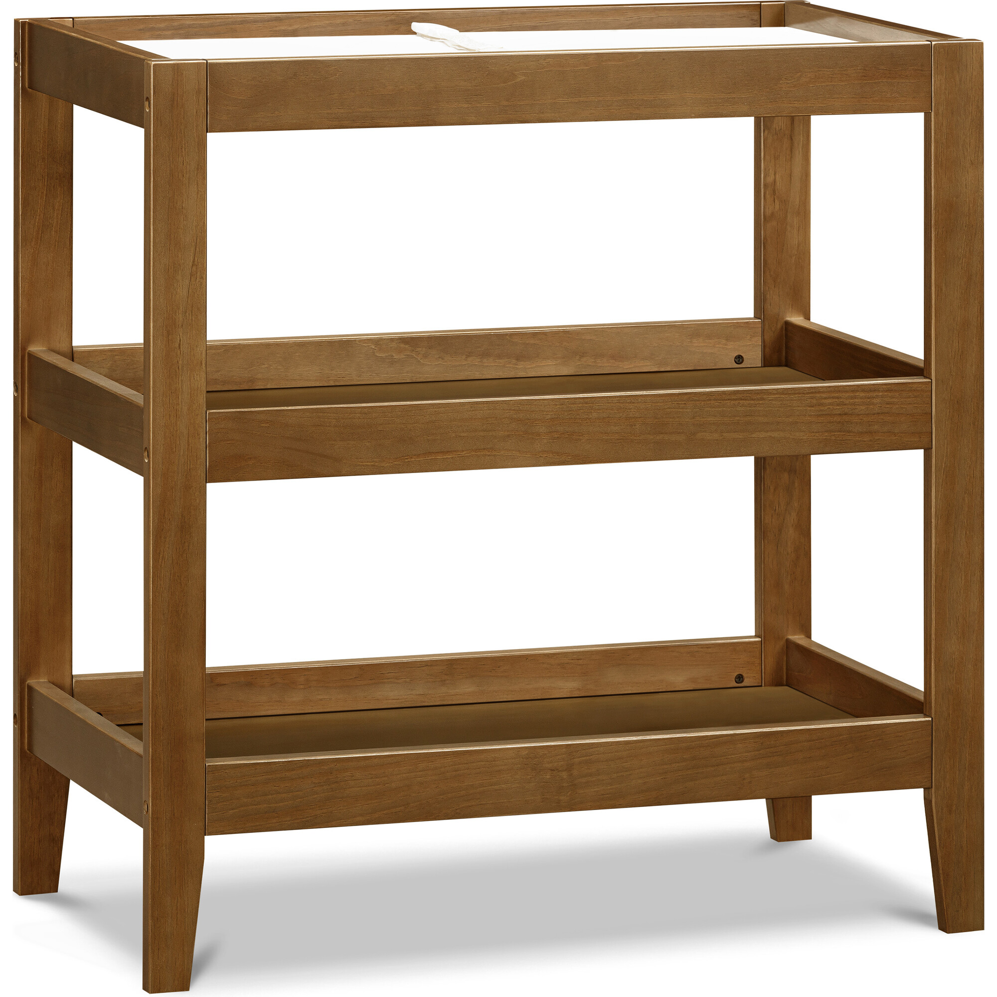 Colby Built-In Tray Top Changing Table, Walnut - Changing Tables - 1