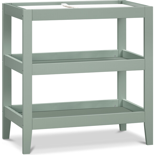Colby Built-In Tray Top Changing Table, Light Sage