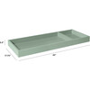 Universal Wide Removable Changing Tray, Light Sage - Changing Tables - 2