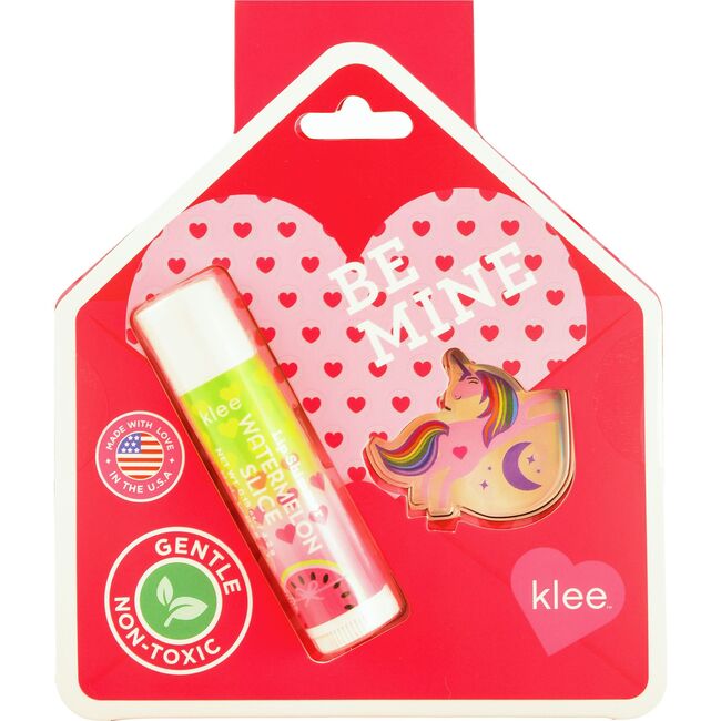 2024 Valentine's Collection! Klee Naturals Set of 6 Bow and Arrow Lip Shimmer and Sticker Exchange Cards