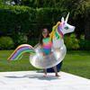 3' x 2'2" Inflatable LED Unicorn Glitter Ring Float - Pool Floats - 3