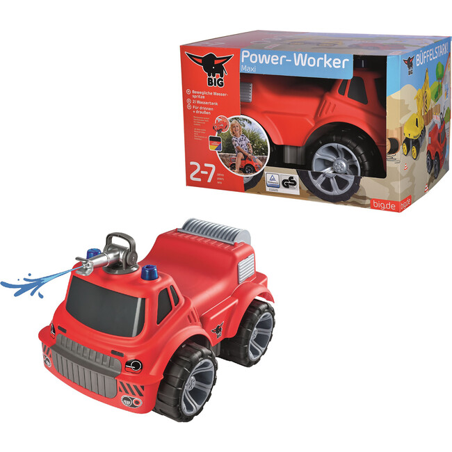 BIG - Power Worker Maxi Firetruck Ride-On - Outdoor Games - 8