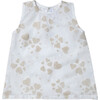 Fleur Blouse Doubled, Beige Hearts - Blouses - 1 - thumbnail