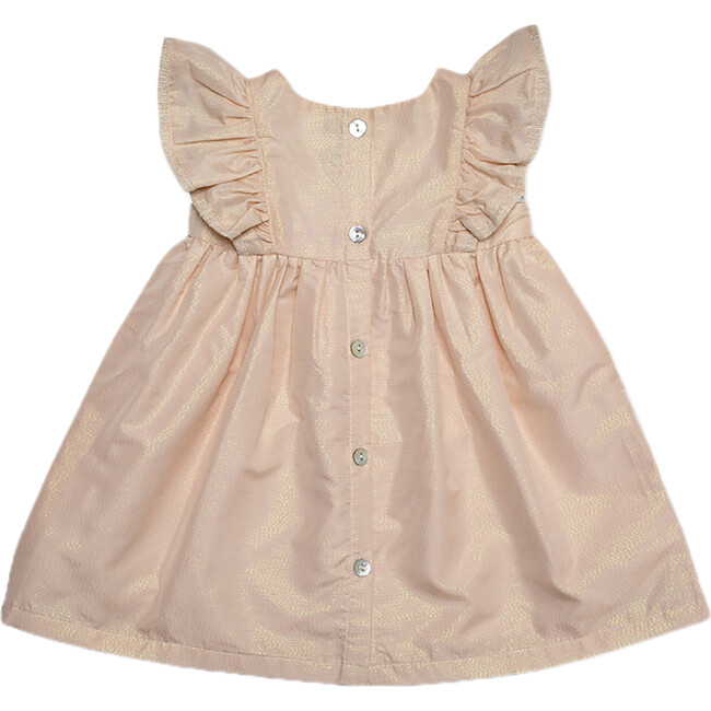 Emilie Baby Dress, Gold Pink