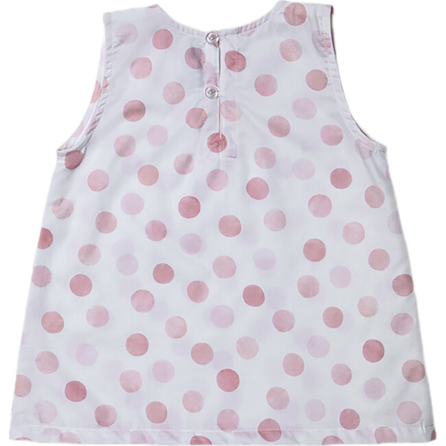 Fleur Baby Blouse, Polka Pink - Blouses - 2