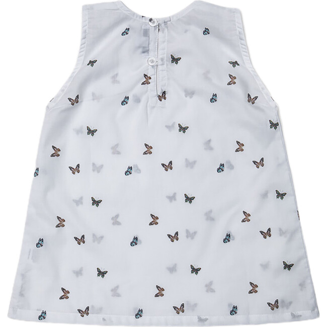 Fleur Baby Blouse, White Butterfly - Blouses - 2