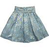 Donatella Girl Skirt, Metallic Blue - Skirts - 1 - thumbnail