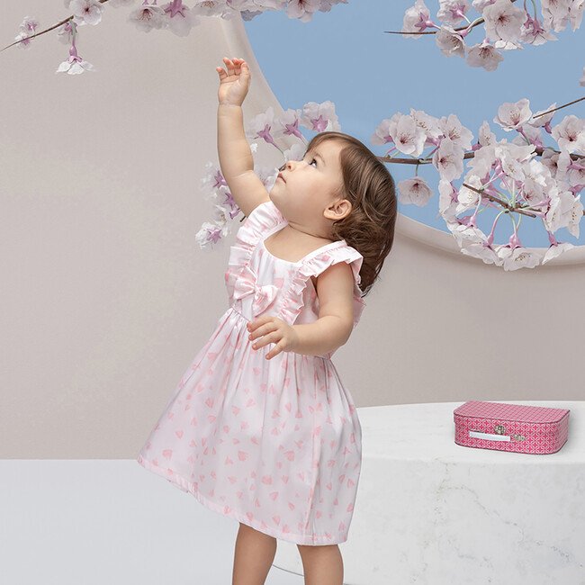Ella Baby Dress, Pink Petals - Dresses - 3