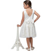 Enora Girl Dress, Pearl White Gold - Dresses - 4