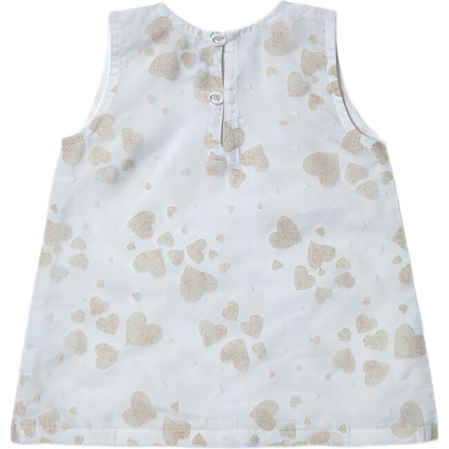 Fleur Blouse Doubled, Beige Hearts - Blouses - 4