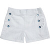Dia Girl Shorts, White - Shorts - 1 - thumbnail