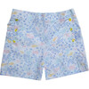Dia Girl Shorts, Blue Yellow - Shorts - 1 - thumbnail