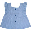 Daffy Baby Blouse, Blue - Blouses - 2