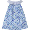 Daisie Girl Dress, Flowery Blue - Dresses - 3