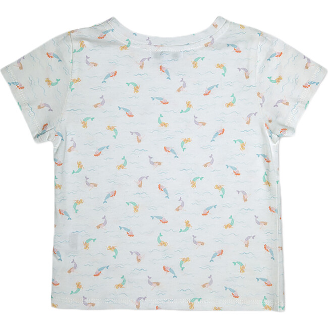 Cora Girl T-Shirt, Flowery Beige - T-Shirts - 2