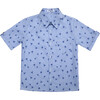 Batiste Boy Shirt, Blue Stripes Palm - Shirts - 1 - thumbnail